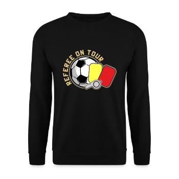 Referee - Unisex Sweatshirt - black - Front - Alina (178cm) & Michal (187cm)