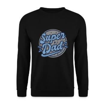 Fête des pères - Père - Papa - Sweat-shirt Unisexe - noir - Devant - Alina (178cm) & Michal (187cm)