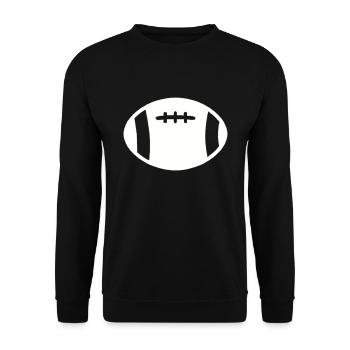 Idée cadeau sport de football américain - Sweat-shirt Unisexe - noir - Devant - Alina (178cm) & Michal (187cm)