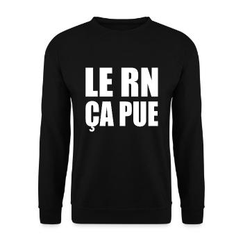 The RN stinks - Unisex Sweatshirt - black - Front - Alina (178cm) & Michal (187cm)