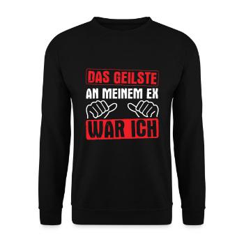Trennung Scheidung Ehe - Unisex Pullover - Schwarz - Vorne - Alina (178cm) & Michal (187cm)
