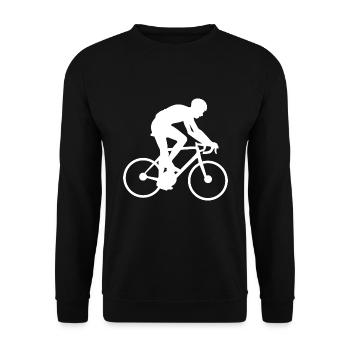 bicycle - Unisex Sweatshirt - black - Front - Alina (178cm) & Michal (187cm)