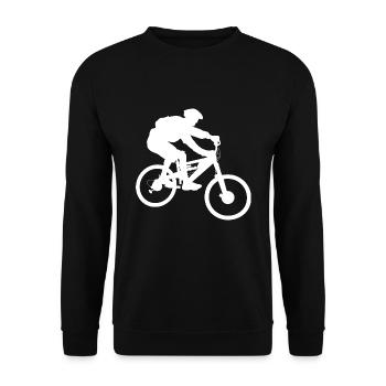 bicycle - Unisex Sweatshirt - black - Front - Alina (178cm) & Michal (187cm)