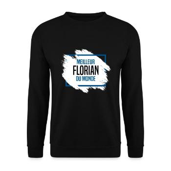 Florian - Sweat-shirt Unisexe - noir - Devant - Alina (178cm) & Michal (187cm)