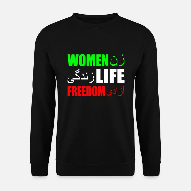 Women life freedom iran - Unisex Pullover - Schwarz