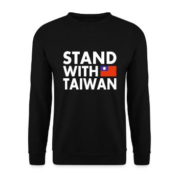 Stand with taiwan - Unisex Sweatshirt - black - Front - Alina (178cm) & Michal (187cm)