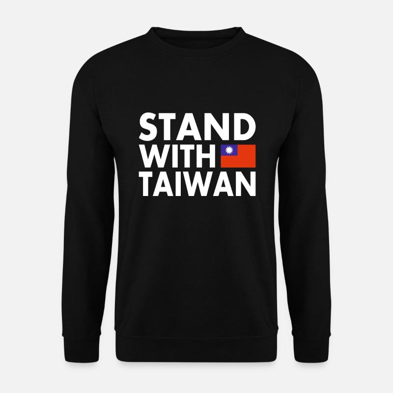 Stand with taiwan - Unisex Sweatshirt - black