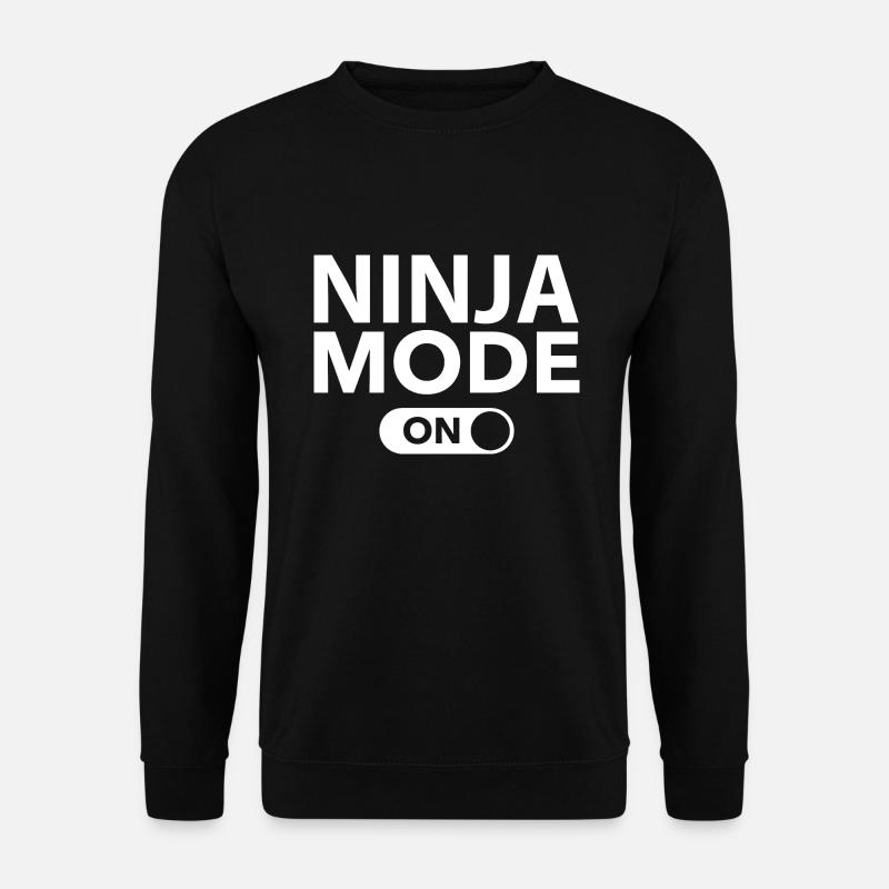 Ninja-Modus ein - Unisex Pullover - Schwarz