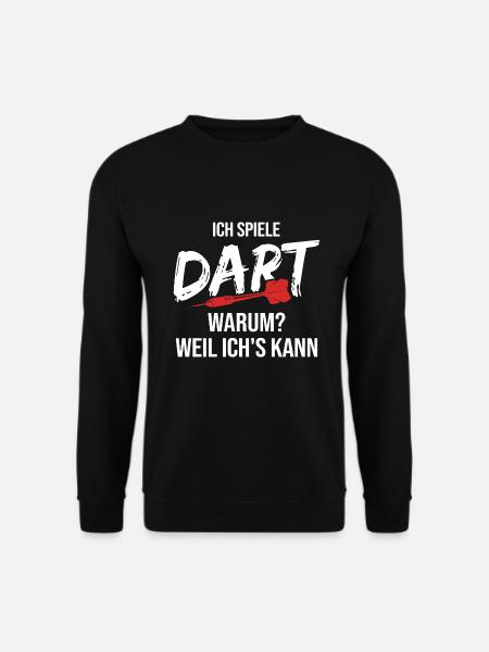 Dart Darts Dartspieler - Unisex Pullover - Schwarz