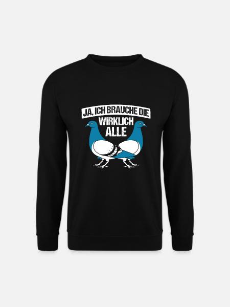 Taube Vogel - Unisex Pullover - Schwarz