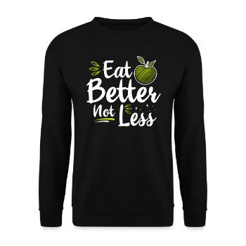 Nutritionist Nutritionist Dietician - Unisex Sweatshirt - black - Front - Alina (178cm) & Michal (187cm)