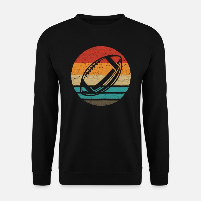 Football Retro Style Vintage - Unisex Pullover - Schwarz