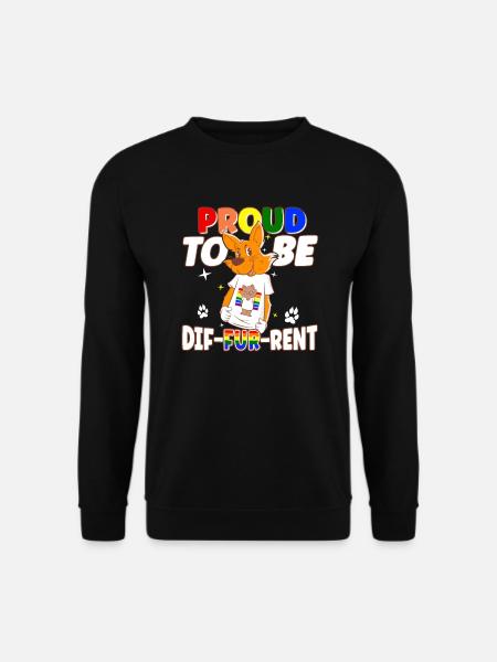 Furries want to be different fursona lustiges - Unisex Sweatshirt - black