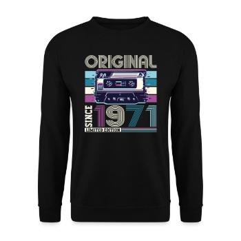 Original 1971 51st Birthday Gift Hommes - Sweat-shirt Unisexe - noir - Devant - Alina (178cm) & Michal (187cm)