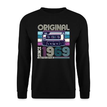 Original 1969 53ème Anniversaire Cadeau Hommes - Sweat-shirt Unisexe - noir - Devant - Alina (178cm) & Michal (187cm)