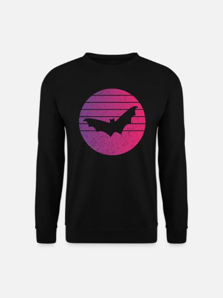 Fledermaus Retro Style Vintage - Unisex Pullover - Schwarz