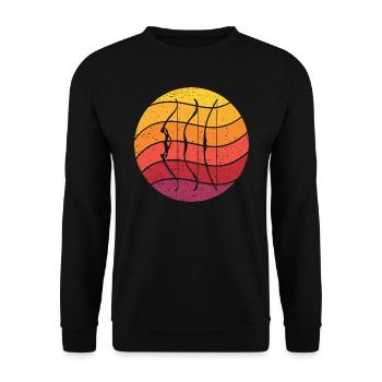 Archery Retro Style Vintage - Unisex Sweatshirt - black - Front - Alina (178cm) & Michal (187cm)