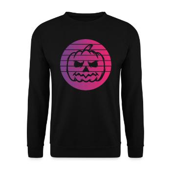 Citrouille Rétro Style Vintage - Sweat-shirt Unisexe - noir - Devant - Alina (178cm) & Michal (187cm)