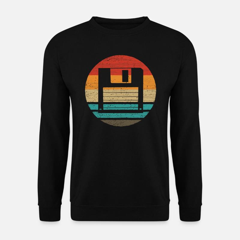 Diskette Retro Style Vintage - Unisex Pullover - Schwarz