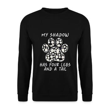 Mon ombre a quatre pattes et une queue de chien T-shirt maman - Sweat-shirt Unisexe - noir - Devant - Alina (178cm) & Michal (187cm)
