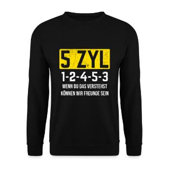 Tuning Tuner Auto - Unisex Pullover - Schwarz - Vorne - Alina (178cm) & Michal (187cm)