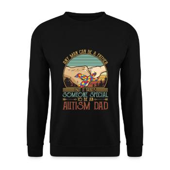 It Takes Someone Special To Be An Autism Dad - Unisex Sweatshirt - black - Front - Alina (178cm) & Michal (187cm)