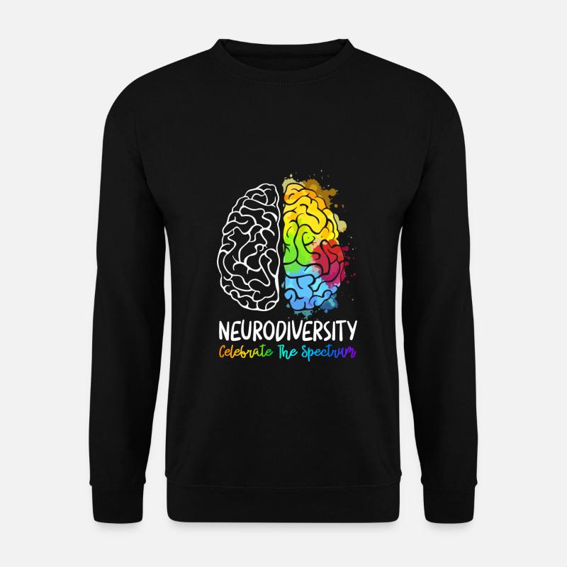 Neurodiversity Celebrate The Spectrum - Unisex Sweatshirt - black