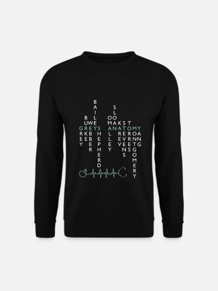 Grey's Anatomy Cast Names - Unisex Sweatshirt - black