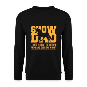 Horse Show Dad Hold The Horse - Sweat-shirt Unisexe - noir - Devant - Alina (178cm) & Michal (187cm)