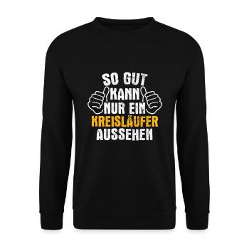 Handball Handballer - Unisex Pullover - Schwarz - Vorne - Alina (178cm) & Michal (187cm)