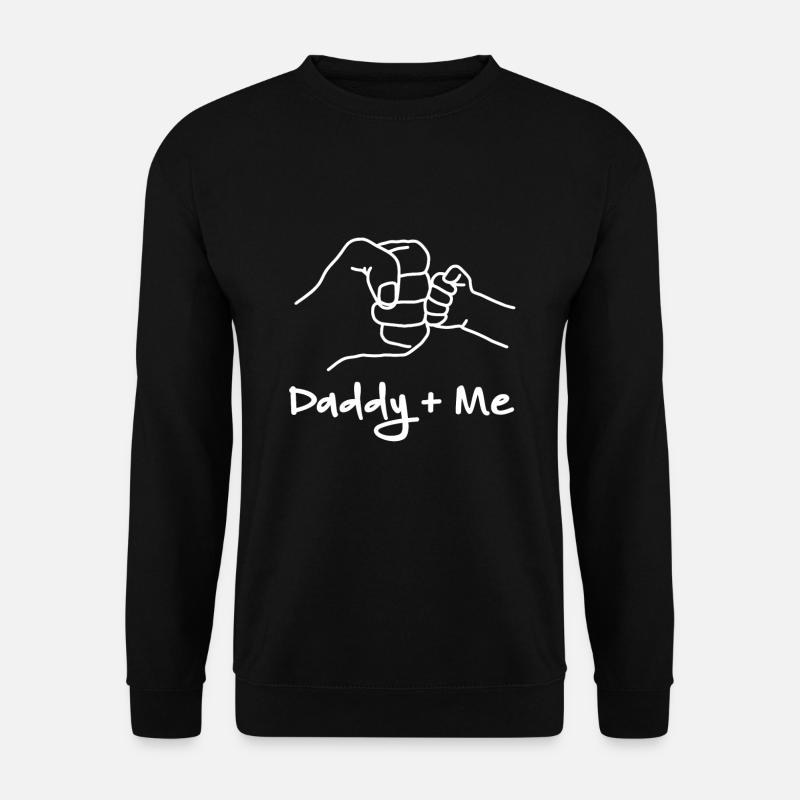 Daddy + Me Fist Bumps - Unisex Pullover - Schwarz