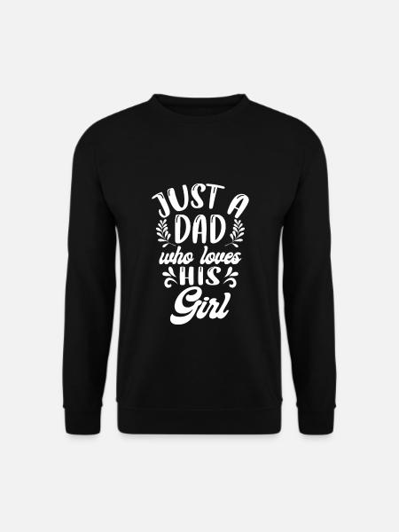 Bare en far, der elsker sine piger Matchende - Unisex sweater - sort