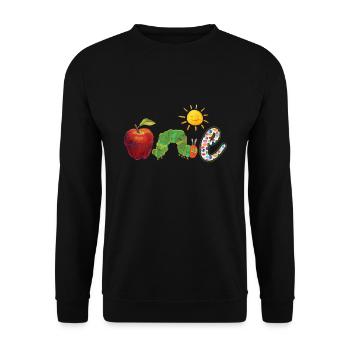 Apple Worm Palette One Baby - Unisex Pullover - Schwarz - Vorne - Alina (178cm) & Michal (187cm)