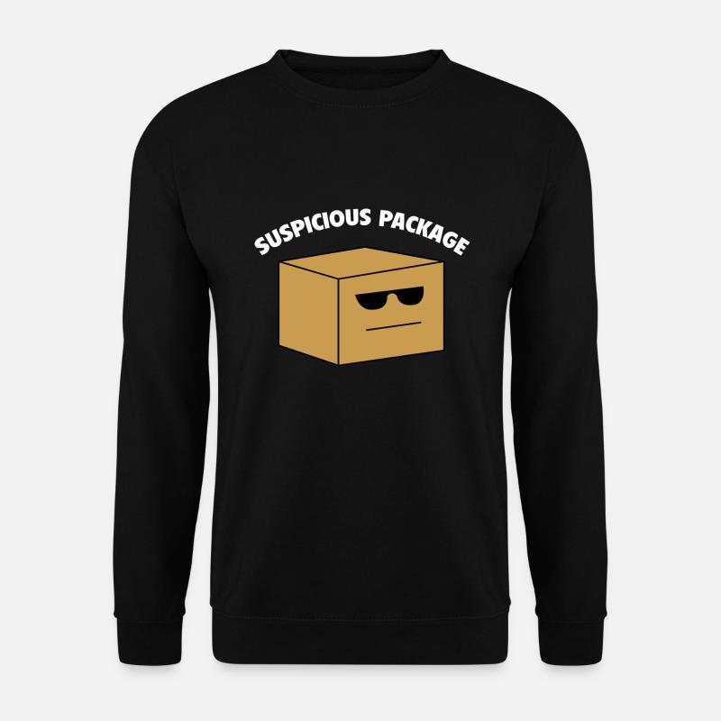 Verdächtiges Paket - Unisex Pullover - Schwarz