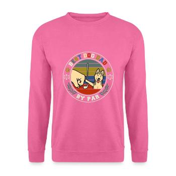 Best Dog Dad By Par - Unisex Pullover - Pink - Vorne