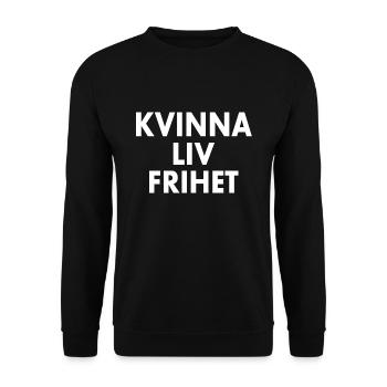 Quinde vie frihed - Sweat-shirt Unisexe - noir - Devant - Alina (178cm) & Michal (187cm)