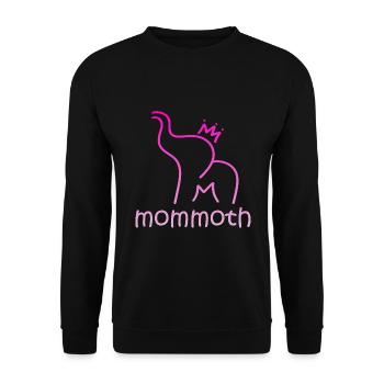 Fans de l’âge de glace de l’éléphant mammouth et futures mamans - Sweat-shirt Unisexe - noir - Devant - Alina (178cm) & Michal (187cm)