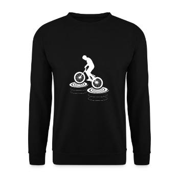 Le BMX - Sweat-shirt Unisexe - noir - Devant - Alina (178cm) & Michal (187cm)