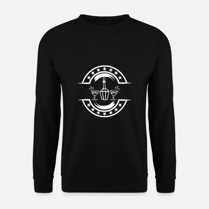Cognac glass - Unisex Sweatshirt - black