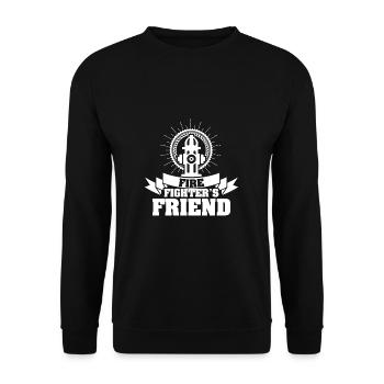 Amis des pompiers - Sweat-shirt Unisexe - noir - Devant - Alina (178cm) & Michal (187cm)