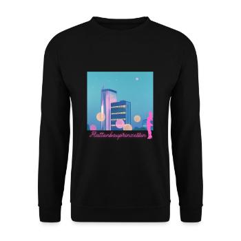 Prefabricated Building Princess - Unisex Sweatshirt - black - Front - Alina (178cm) & Michal (187cm)