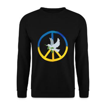 Peace Ukraine - Unisex Sweatshirt - black - Front - Alina (178cm) & Michal (187cm)