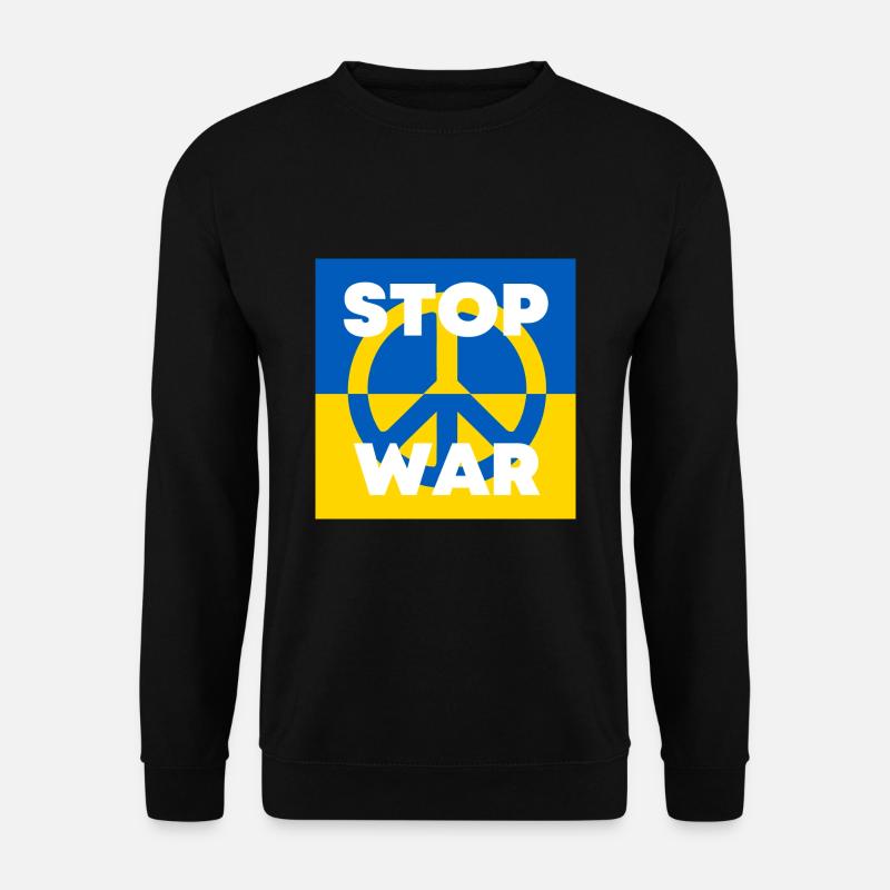 Stop War Ukraine - Unisex Pullover - Schwarz