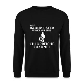 Bademeister - Unisex Pullover - Schwarz - Vorne - Alina (178cm) & Michal (187cm)