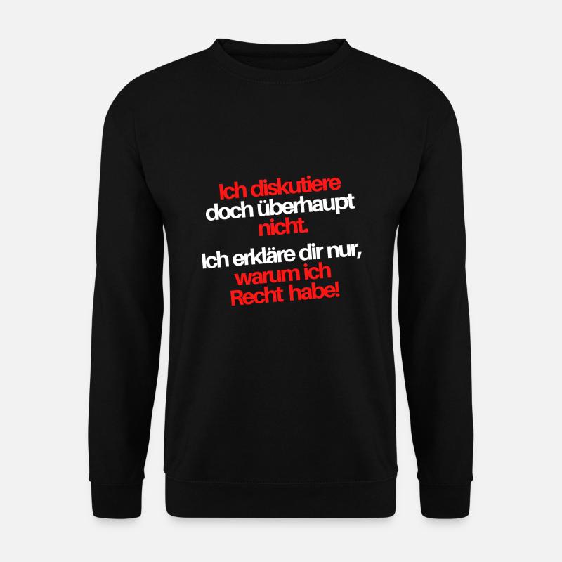 Diskutieren - Unisex Pullover - Schwarz