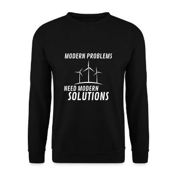 Modern Problems - Unisex Pullover - Schwarz - Vorne - Alina (178cm) & Michal (187cm)
