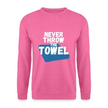 Ne jetez jamais l’éponge - Sweat-shirt Unisexe - rose - Devant