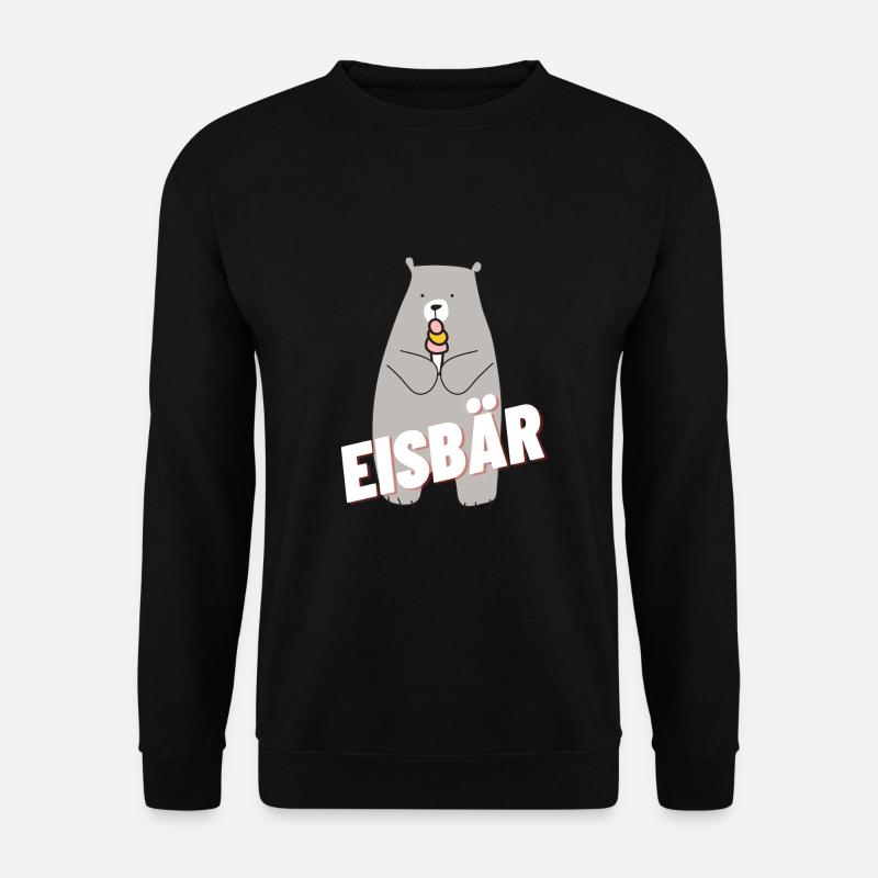 Eisbär, Ich bin ein Eisbär! - Unisex Pullover - Schwarz