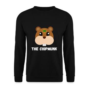 The Chipmunk - Unisex Sweatshirt - black - Front - Alina (178cm) & Michal (187cm)