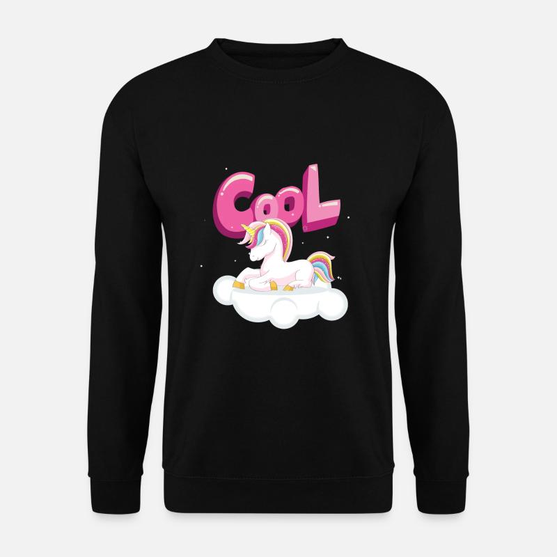 Cool unicorn - Unisex Pullover - Schwarz